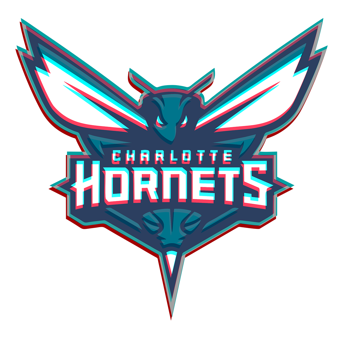 Phantom Charlotte Hornets logo iron on paper